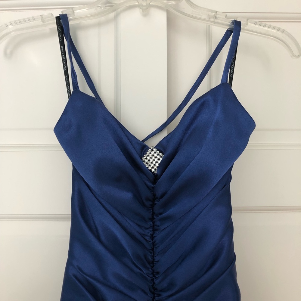 Blue Formal/Prom High Low Dress, Blue, 1 - Picture 2 of 8